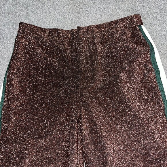 SCOTCH & SODA Metallic Bronze Bermuda Shorts w/ Racing Track Stripes EUC -Size S - Picture 2 of 16
